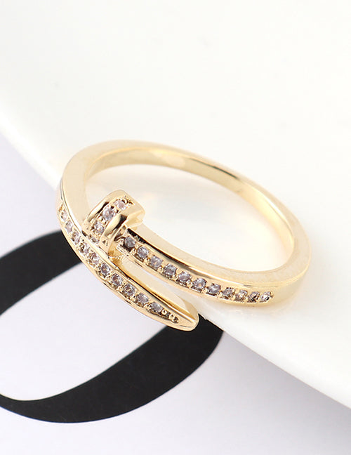 Gold Nail Ring