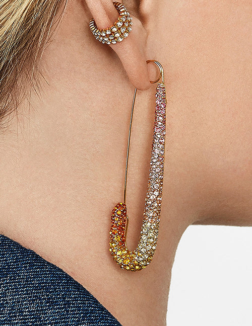 cristal pin earrings