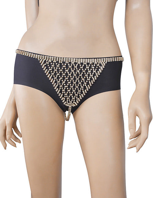 Majestic Jeweled Garter & Panty Set