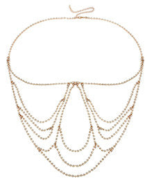 Gold Strapless Bra