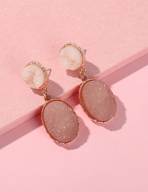 Pink Crystal Earrings