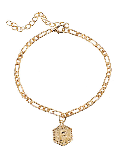 Letter Pendant Bracelets