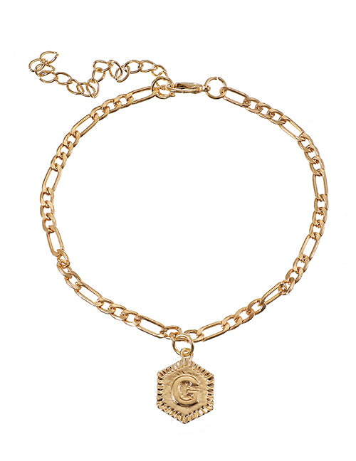 Letter Pendant Bracelets