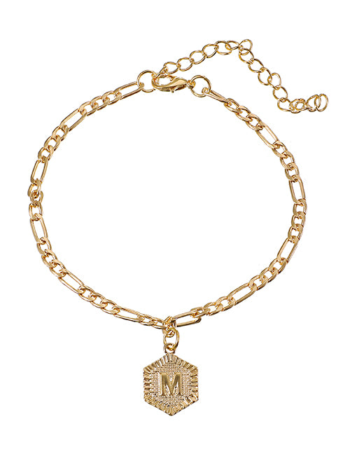 Letter Pendant Bracelets