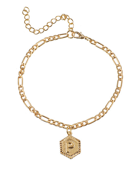 Letter Pendant Bracelets