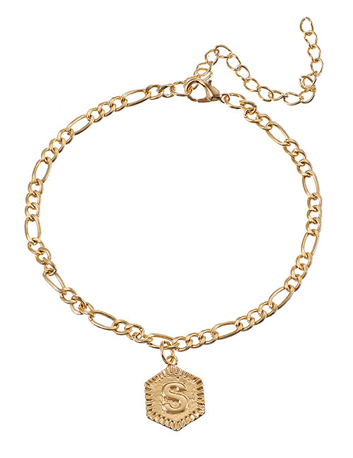 Letter Pendant Bracelets