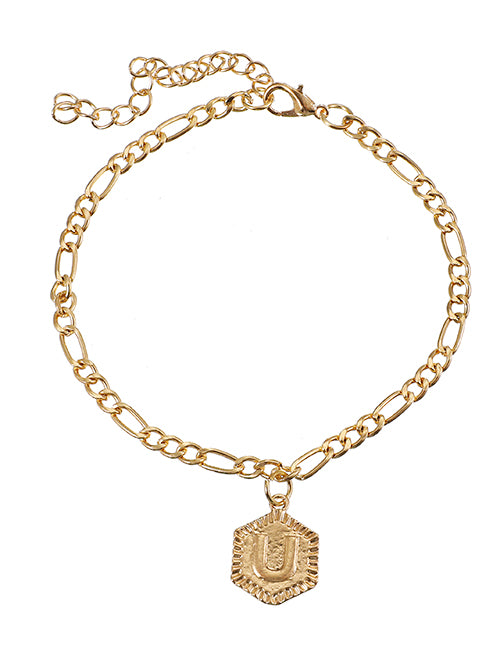 Letter Pendant Bracelets