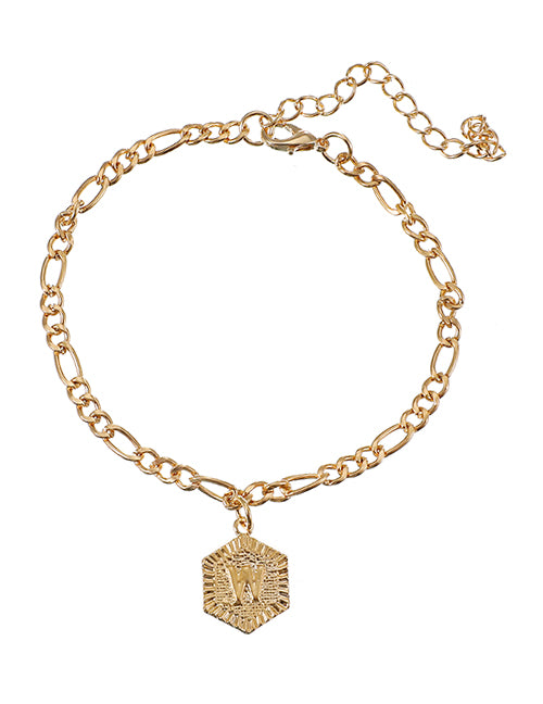 Letter Pendant Bracelets