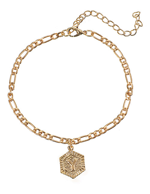 Letter Pendant Bracelets