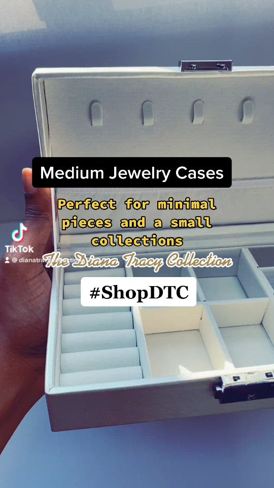 Medium White Jewelry Case