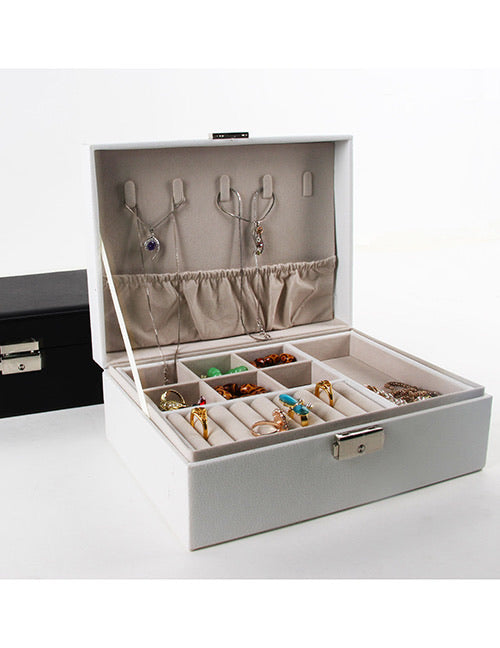 Large White Jewelry Case