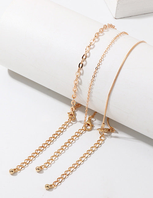 gold chain anklets